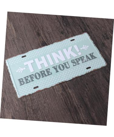 OSALADI Metal Signs Tin Signs Iron Sign Painting Iron Painting The Sign Decorations Three-Dimensional - Buy Online on SooperMarket.com