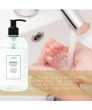 Vitabath Heavenly Coconut Creme Hand Soap - Nourishing Aloe & Antioxidants | Cruelty-Free Gluten-Free Paraben-Free - 16 oz - Buy Online on SooperMarket.com