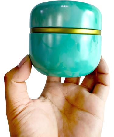 Topwon Talc-Free Body Powder Container with Puff- Green | Dusting Loose Powder Case for Baby and Women | Home and Travel Friendly - Buy Online on SooperMarket.com
