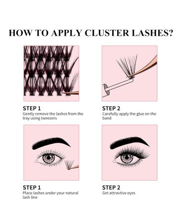 40D Individual Cluster Eyelashes for Extensions - 0.07 D Curl Mix 15-20mm - Perfect for Beginners | Artificial Eyelashes - Buy Online on SooperMarket.com