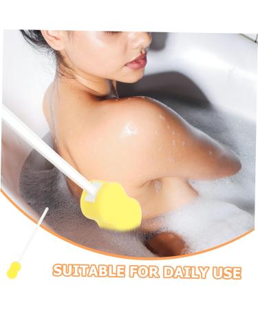 BELLIFFY Long Handle Bath Sponge Back Cleaner for Shower Loofah Exfoliating Body Scrubber Shower Brush Back Brush for Shower Sponges for Brush Handle for Shower Handled Sponge Bathing Pp - Buy Online on SooperMarket.com