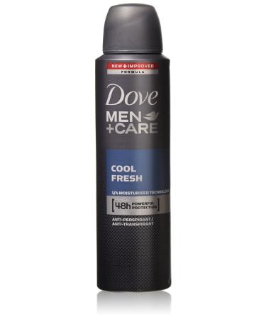 Dove Men + Care Dry Spray Antiperspirant, Cool Fresh 3.80 oz (Pack of 4)