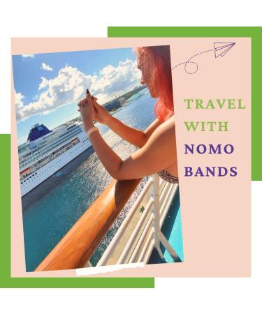 NOMO Anti Nausea Wristband - Peppermint Aromatherapy Acupressure Relief | Motion Sickness Band for Kids & Adults | Small Size (3.5-6.2) | Nude (Pack of 2) - Buy Online on SooperMarket.com