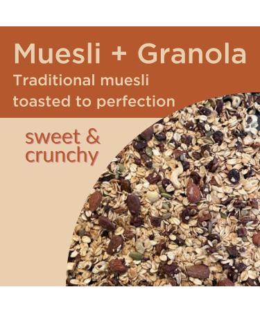GUUD Nutty Cacao Toasted Muesola Cereal 12oz (Pack of 6) | Gluten-Free Oats with Raisins, Bananas, Almonds, Pecans, Cacao Nibs, Walnuts | Vegan & Non-GMO | Kosher Certified - Buy Online on SooperMarket.com