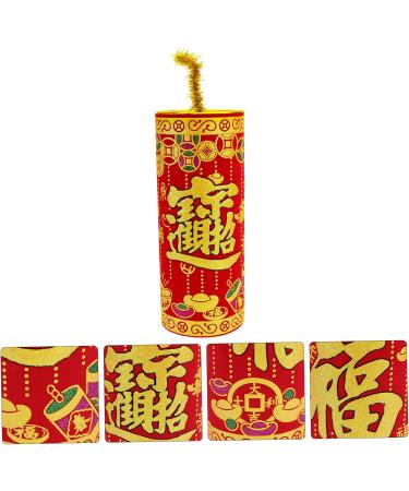 Alipis 1pc Chinese New Year Decoration Car Decor Car Trim Front Door Sitting on The Flannel Red Red 18x6cm - Buy Online on SooperMarket.com