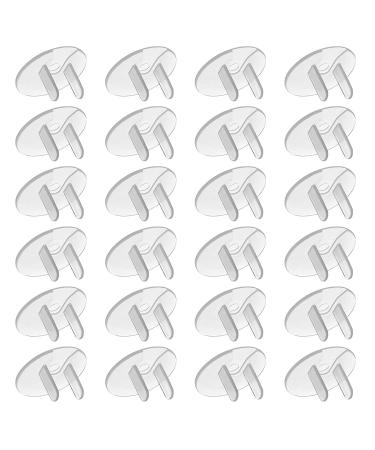 Outlet Plug Covers - 24 Pack Safety Electrical Plug Protectors by HAWATOUR 24 Count (Pack of 1)