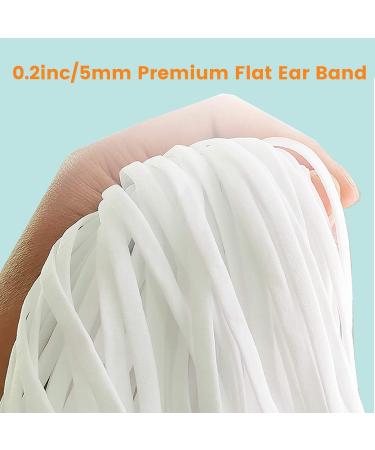 110PCS Adjustable Buckle Elastic Bands for Masks & Sewing - High Stretch Thread Rope for DIY Mask Lanyard & Clothing Making - Buy Online on SooperMarket.com