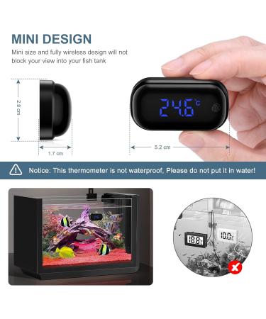 Ankilo Aquarium Thermometer - Digital Touch Screen LED Temperature Meter for Freshwater & Marine Reptiles - Buy Online on SooperMarket.com
