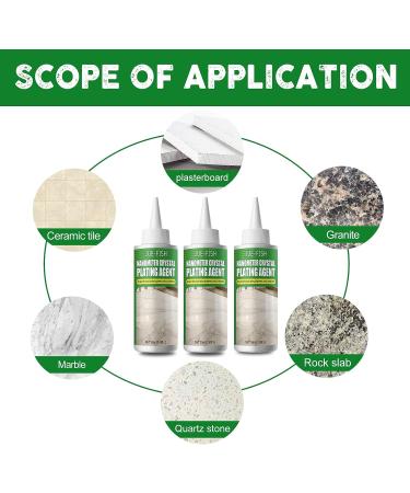 3PC Marble Nano Crystal-Plating Agent | Stone Nanocrystals Coating for Marble, Quartz, and Ceramic Tiles - Buy Online on SooperMarket.com