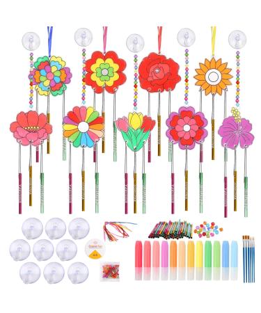 TGFIX 9PCs Habbag Flower Wind Spiel Painting Crafts For Mother's Day Gift Flower Sunfage Small Sound Gift Best Mama Gift Tinker Gifts For Mama From Daughter