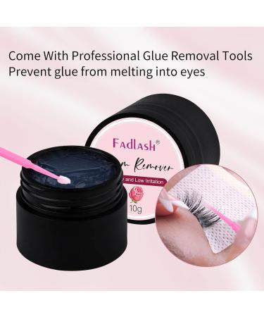 Eyelash Extension Remover 10g - Powerful Lash Glue Dissolver for Sensitive Skin | Tasteless & Low Irritation | 10 Piece Set (Rose - Buy Online on SooperMarket.com