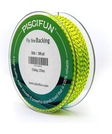 Piscifun Braided Fly Line Backing 20lb/100yd - Orange/White/Fluorescent Yellow - Strong and Durable - Buy Online on SooperMarket.com