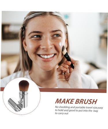 Housoutil Dense Retractable Foundation Brush - Perfect Cosmetic Tool for Powder & Liquid Makeup | Travel-Friendly Blush & Concealer Applicator - Buy Online on SooperMarket.com