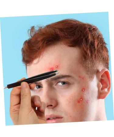 Gogogmee Double-Ended Eyebrow Tweezers Eyebrow Repairing Tweezer Eyebrow Grooming Tool False Eyelash Pick Tweezer Eyelash Pick up Tool Tweezer for False Eyelash Eyebrow Clip Stainless Steel - Buy Online on SooperMarket.com