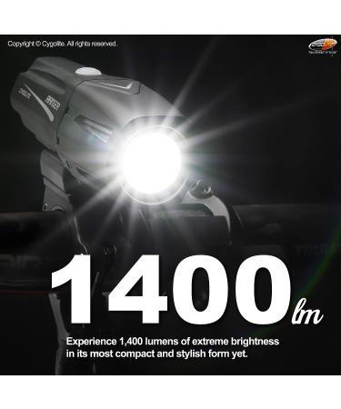 Cygolite Ranger 400 Lumen Bike Light | 5 Night & 3 Daytime Modes | Compact, Durable & Waterproof | USB Rechargeable Headlight for Road, Mountain & Commuter Bicycles - Buy Online on SooperMarket.com