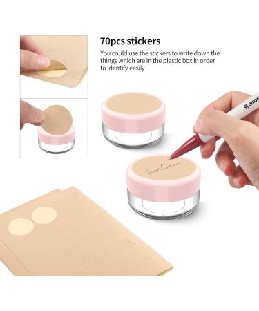 24 Pcs PAMIYO 10ml Clear Empty Jars - Pink Cream Jars for Skincare | International Shipping - Buy Online on SooperMarket.com