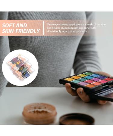 KALLORY Eyeshadow Eye Shadow Brush Eyeshadow Sponge Brush Double- ended Sponge Eye Shadow Sticks Eye Makeup (30 Piece) - Buy Online on SooperMarket.com