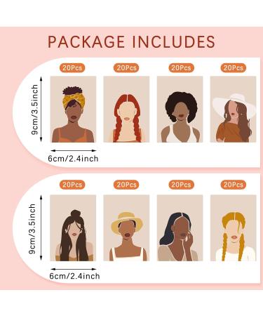 Whaline 640Pcs Earring Cards Set for DIY Jewelry Display - Self-Seal Bags & Ear Backs - 8 Lady Style Designs - 2.4 x 3.5 Inch Brown Earring Holder Cards - Buy Online on SooperMarket.com