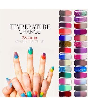Yueci Sky Series Color Change Nail Polish - UV Gel for Manicure | Shine & Temperature Reactive UV Adhesive for Long-Lasting Gel Nails - Buy Online on SooperMarket.com