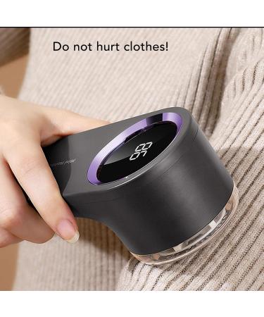 Rechargeable Fabric Trimmer Lint Remover - Compact Long Lasting Digital Display Large Capacity Storage Safe for Travel & Home Use (Cream White - Buy Online on SooperMarket.com