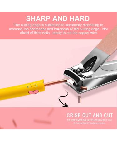 Econtal Nail Clippers Set of 4 Small Slanted with Nail File Cuticle Remover Pusher & Clippers Pliers | Best Quality Manicure Tools for Perfect Nails - Buy Online on SooperMarket.com