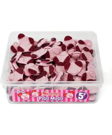 Swizzels Tub Pig's Mugs 120 Sweets White - Buy Online on SooperMarket.com
