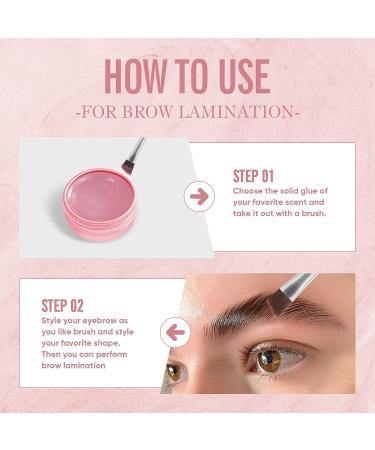 PERMANIA Lash Lift Balm Glue - 0.35oz/10g Strong Viscosity Adhesive for Lash Perm Kit (Rose) - Buy Online on SooperMarket.com