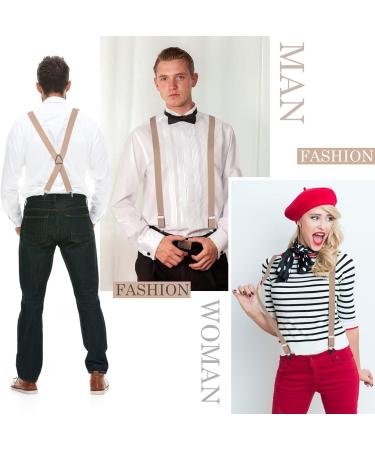 Yuffqopc Men's Braces - Narrow & Wide Styles | Stylish Black Braces for Men & Women - International Shipping Available - Buy Online on SooperMarket.com