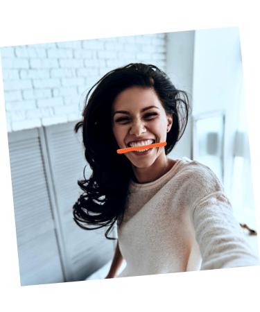 Angoily Facial Smile Maker Arm Sleeves - Face Trainer & Slim Mouth Exerciser | Enhance Your Smile & Beauty - 11.5X2.5cm Orange - Buy Online on SooperMarket.com