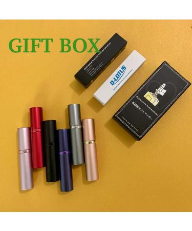LOTUS 5ml Black Perfume Atomizer Bottle for Men and Women - Refillable Travel Cologne Sprayer - Buy Online on SooperMarket.com