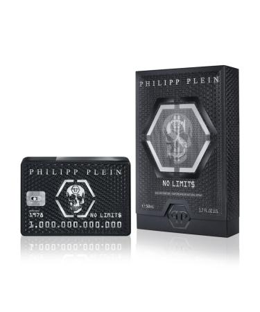 Philipp Plein Eau de Parfum No Limits 50 ml Parfum Homme Notes Orientales et Bois es Un Tatouage Olfactif Ind l bile et Sensuel Bois Oriental Flacon en Verre Laqu Noir Spicy 1.7 Fl Oz (Pack of 1)