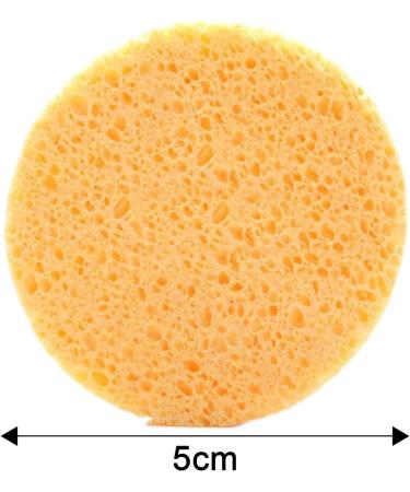bephible Brightening Face Pads Turmeric Cleanser 30pcs Kojic Acid Sponge Kit for Gentle Pore Cleansing Exfoliation Makeup Removal Reusable Round Absorbent 30PCS - Buy Online on SooperMarket.com