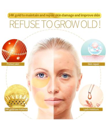 RABIOTA 24K Gold Under Eye Mask 30 Pairs - Collagen Eye Patches for Firming, Moisturizing, and Dark Circles - Yellow Eye Gel Pads - Buy Online on SooperMarket.com