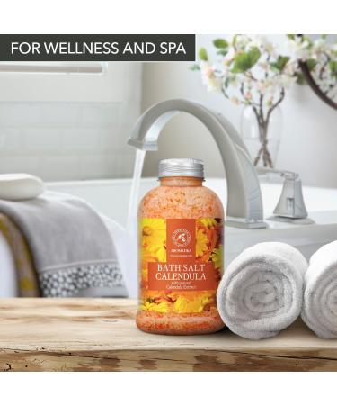 Ringle Flowers Bathing Salt 600g - Natural Marigold Oil Mineral Salt & Aromatherapy for Relaxation & Beauty - Buy Online on SooperMarket.com