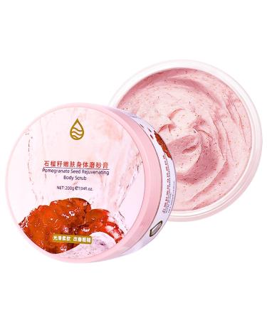 Exfoliating Body Scrub Pomegranate Seeds Body Scrub Exfoliator Body Exfoliator Pomegranate Seeds & Shea Butter Scent Dead Skin Remover Nourish & Brighten Body Skin Care 200g
