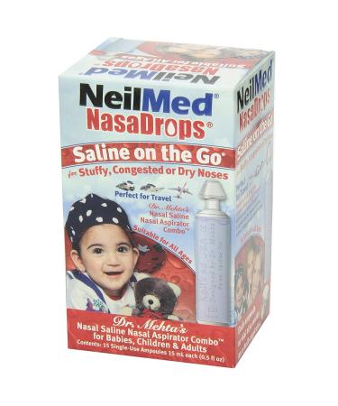 NeilMed NasaDrops Single Use Vials 15 Each 15 ea