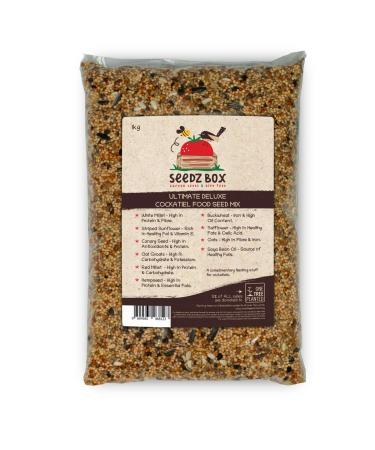 Cockatiel Food 1kg - Seed Feed Mix For Cockatiels Weiro Bird Quarrion - SeedzBox Bird Food - Complete Foodstuff For Cockatiels - Donation to OneTreePlanted 1 kg (Pack of 1)