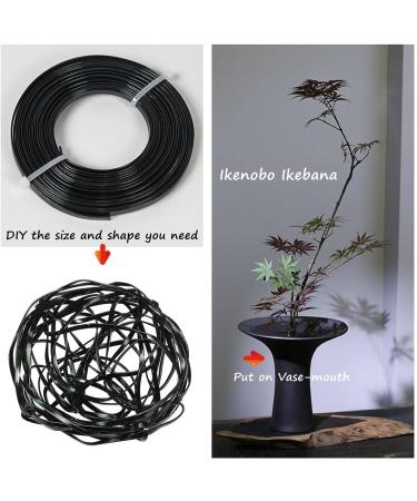 Eggone DIY Flower Frog Floral Cage Vase Filler - Twistable Ikebana Arrangement Tool for Home Decor (Black) - Buy Online on SooperMarket.com