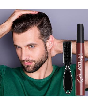 Bartstift Filler | Waterproof Hair Base Pencil - Long-Lasting Beard & Mustache Makeup in Aznever Red-Brown | Natural Finish for Men - Buy Online on SooperMarket.com