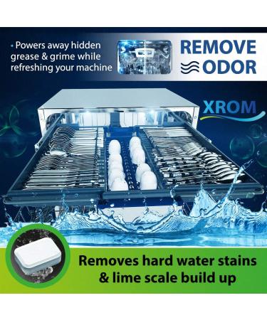 XROM Natural Dishwasher Cleaner & Descaler - Removes Odors & Hard Water Stains - Powerful Descale Solution - 6 Treatments - Original Scent - Buy Online on SooperMarket.com