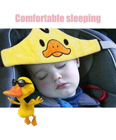 Baby Carseat Head Support - Safe Headrest Band for Sleep Positioner | Toddler & Child Neck Protection Belt - Yellow - Buy Online on SooperMarket.com