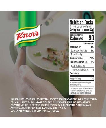 Knorr Mushroom Soup Mix 1.52oz (6 Pouches, 3x2 Packs) | Delicious & Easy to Prepare - Buy Online on SooperMarket.com