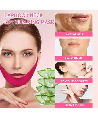 Face Mask V Lifting Face Lift Tape Double Chin Reducer Lifting Hydrogel Collagen Mask With Aloe Firming Anti-Wrinkle Mask Earhook Neck Lift Slimming Mask For Women & Men - Buy Online on SooperMarket.com