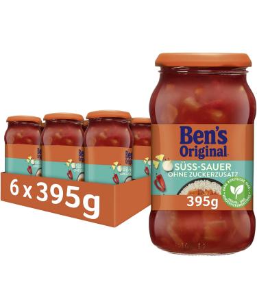 BEN'S ORIGINAL Ben's Original Sweet and Sour Sauce No added sugar 6 jars (6 x 395 g) Sweet and Sour No added sugar 395 g (pack of 6)