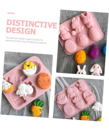 Alipis 3pcs Easter Cake Mold Easter Molds Easter Bunny Cake Pans for Baking Chocolate Mold Silicone Bunny Mold Easter Ice Baking Tools Silicone Cake Mold Silica Gel Biscuit Ornaments - Buy Online on SooperMarket.com