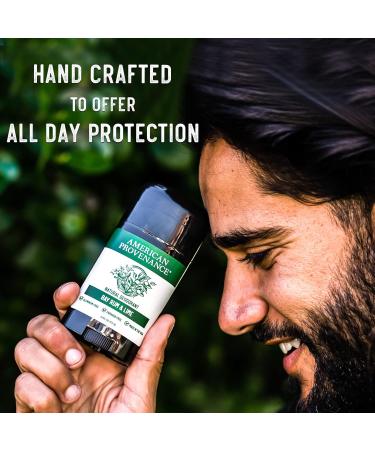 American Provenance All Natural Deodorant for Men and Women- Aluminum Free Deodorant that Lasts All Day - Made in the USA with Essential Oils & Cruelty Free - Bay Rum & Lime (1 Pack) - Buy Online on SooperMarket.com