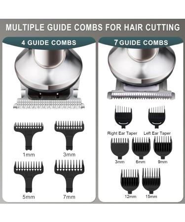 Hatteker Beard Trimmer for Men - Waterproof Electric Razor Cordless Hair Clippers & Grooming Kit for Mustache Nose Body & Facial Hair - Perfect Father's Day Gift - Buy Online on SooperMarket.com
