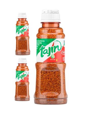 Tajin Classico Chilli and Lime Seasoning - 142g (Pack of 3) | Zesty and Flavorful Spice Blend | Touch of Mexican | Spicy & Zesty