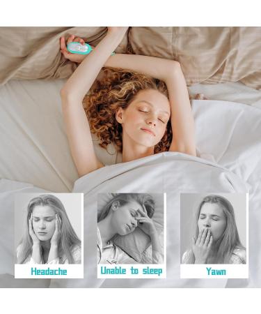 Microcurrent Sleep Aid Device - USB Charging, Anxiety & Insomnia Relief (Blue) - Buy Online on SooperMarket.com