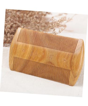 Beaupretty Green Sandalwood Beard Comb - Pocket Travel Mustache Brush for Men - Buy Online on SooperMarket.com